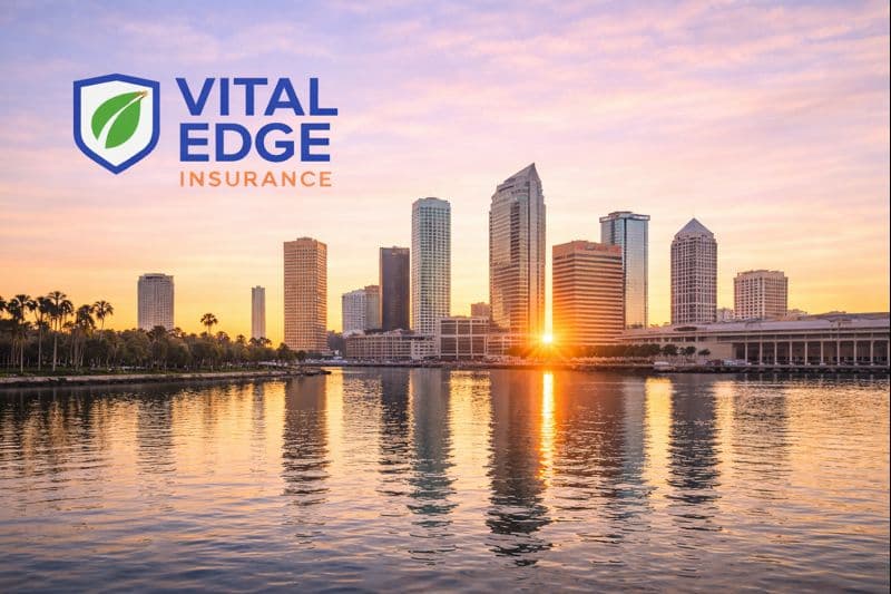 Calm Florida skyline at sunset